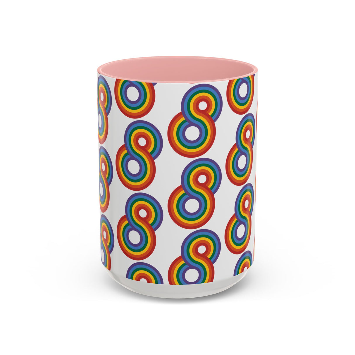 Gayfinity Rainbow Accent Mug – Infinite Pride, One Sip at a Time – 11oz & 15oz Options