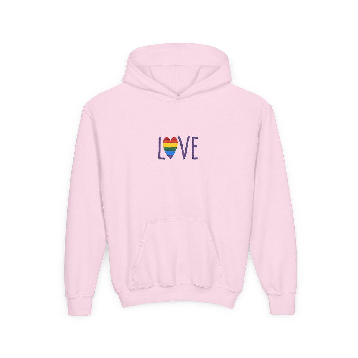 LOVE Rainbow Hoodie Youth Sizing