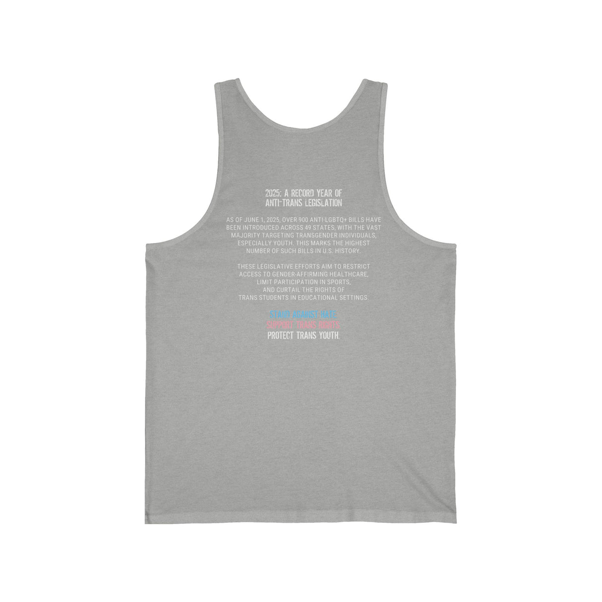 2025 Protect Trans Youth Lightweight Tank – Stay Cool, Stay Loud