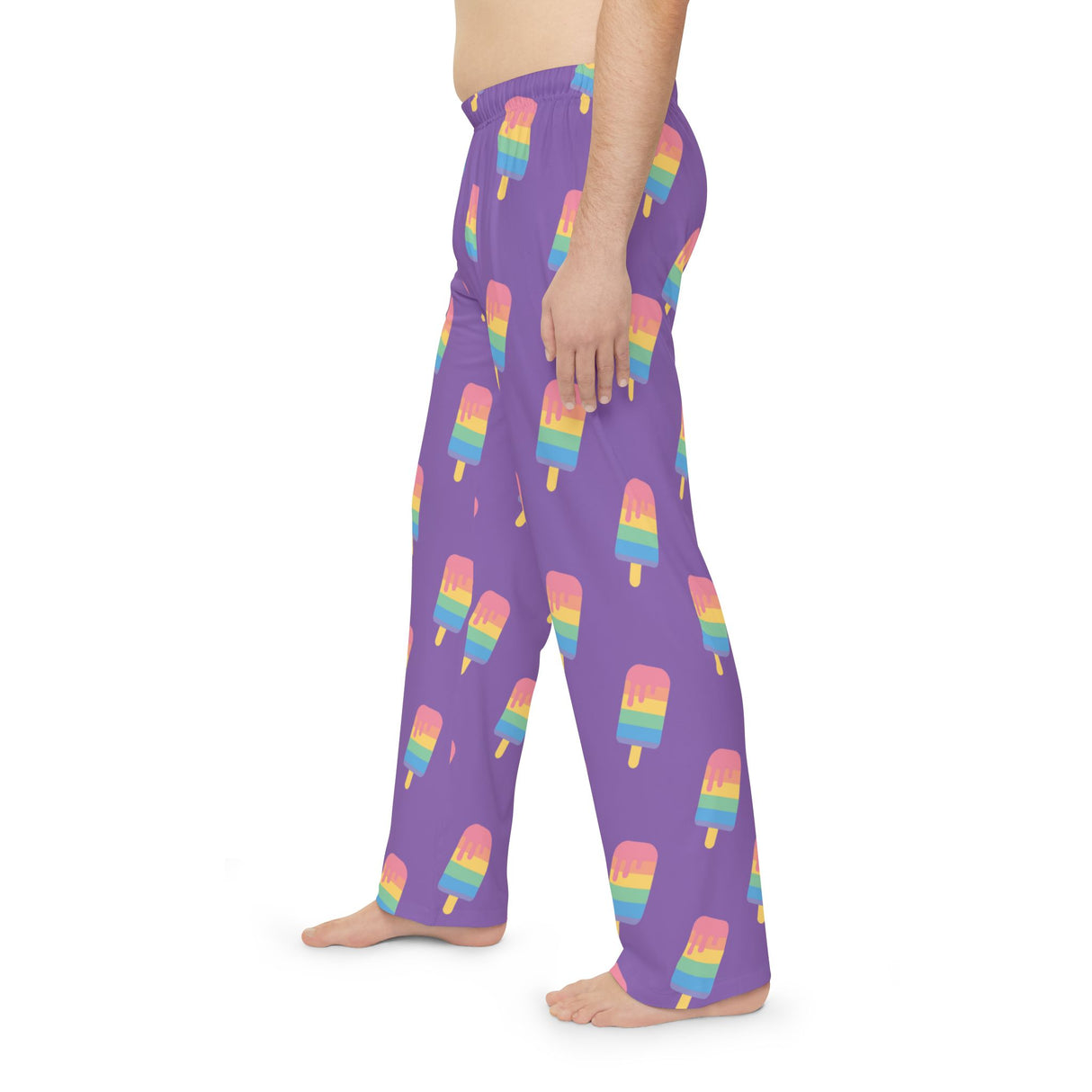 Purple Melting Point Men's Pajama Pants – Comfortable and Fun Loungewear for Summer Nights