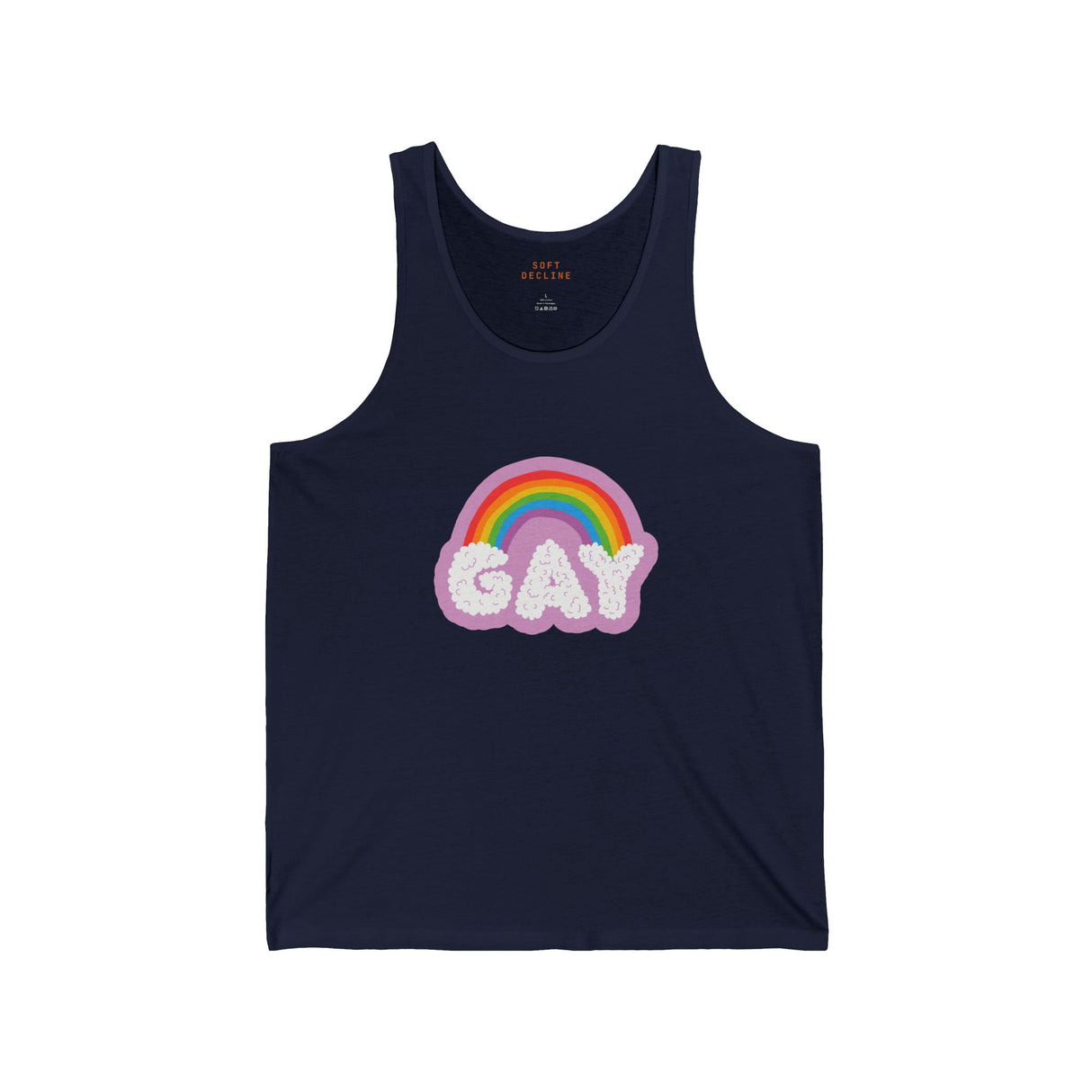 Gay Cloud Tank – Chill, Sunny, and Very Out