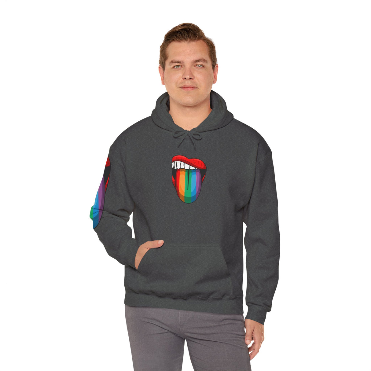 Rainbow Lick Cozy Pullover Hoodie