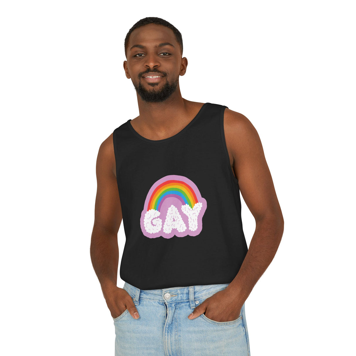 Gay Cloud Tank Top – Chill, Sunny, and Very Out