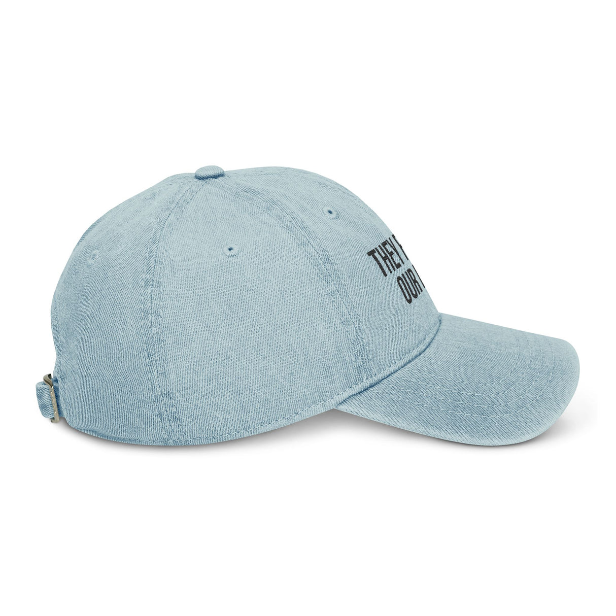 They Raided Our Bars Denim Dad Hat – Soft Look, Sharp Truth