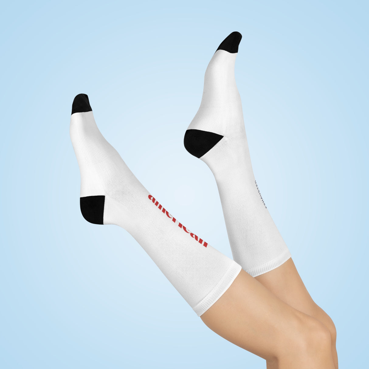 Exhausted American Cushioned Crew Socks - Comfortable Everyday Wear