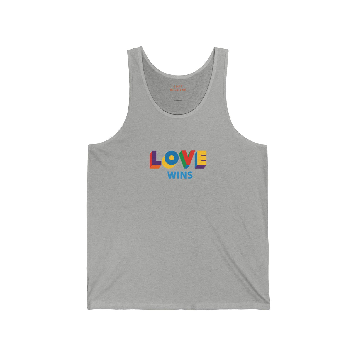 Love Wins Lightweight Tank – Sleek Cut, Solid Message