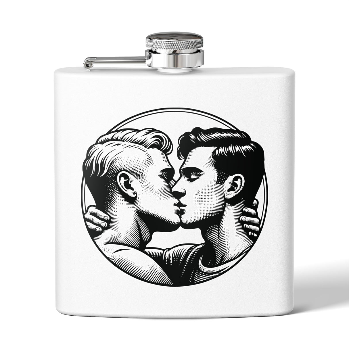 Close Enough to Breathe Elegant Stainless Steel Flask