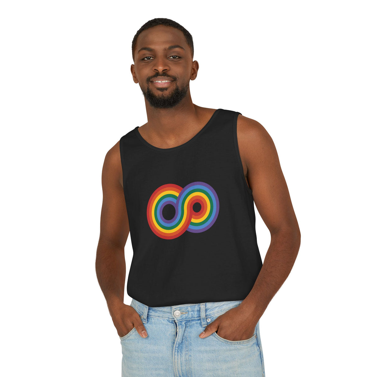 Gayfinity Rainbow Heavyweight Tank – Garment-Dyed, Endlessly Bold