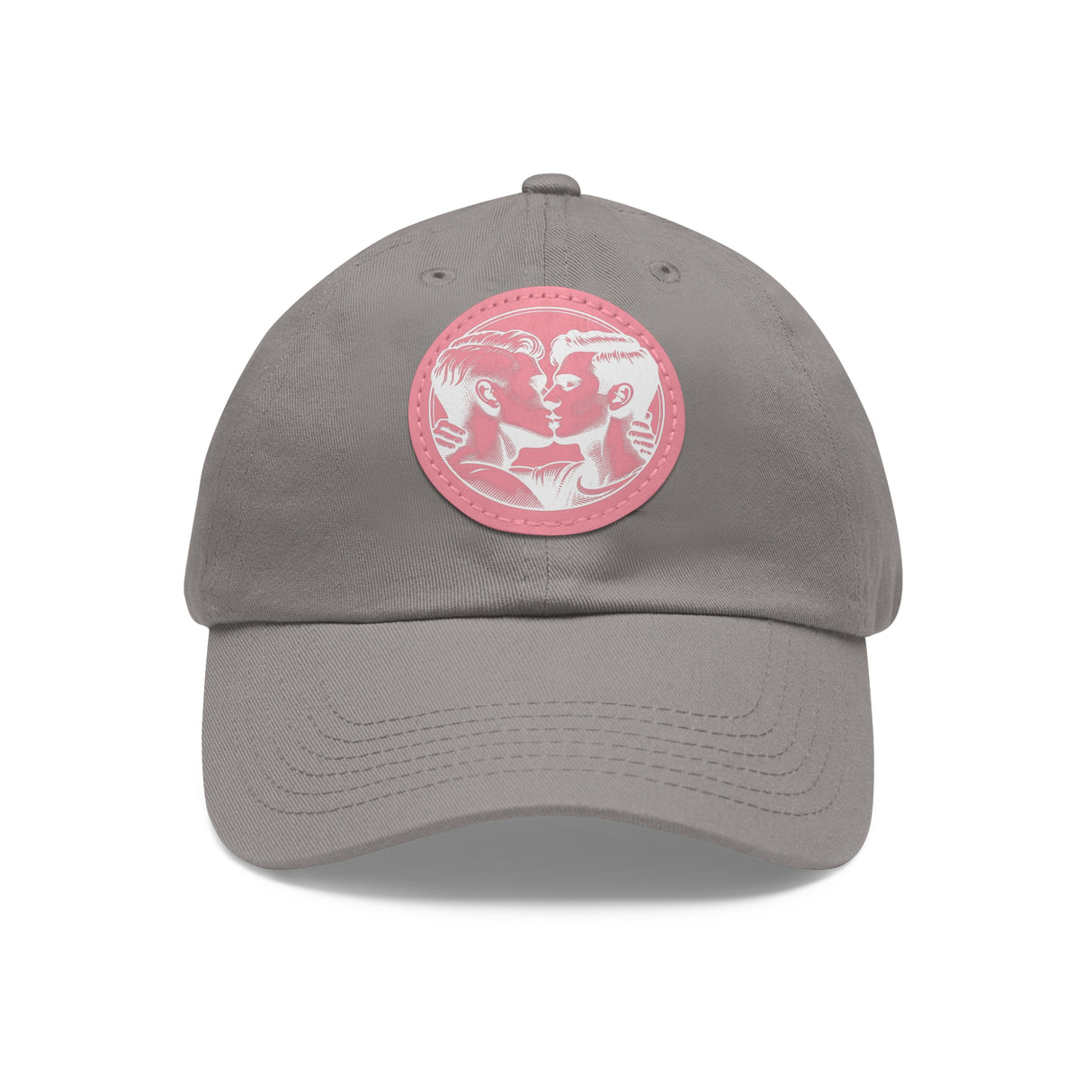 Close Enough to Breathe Dad Hat with Faux Leather Patch