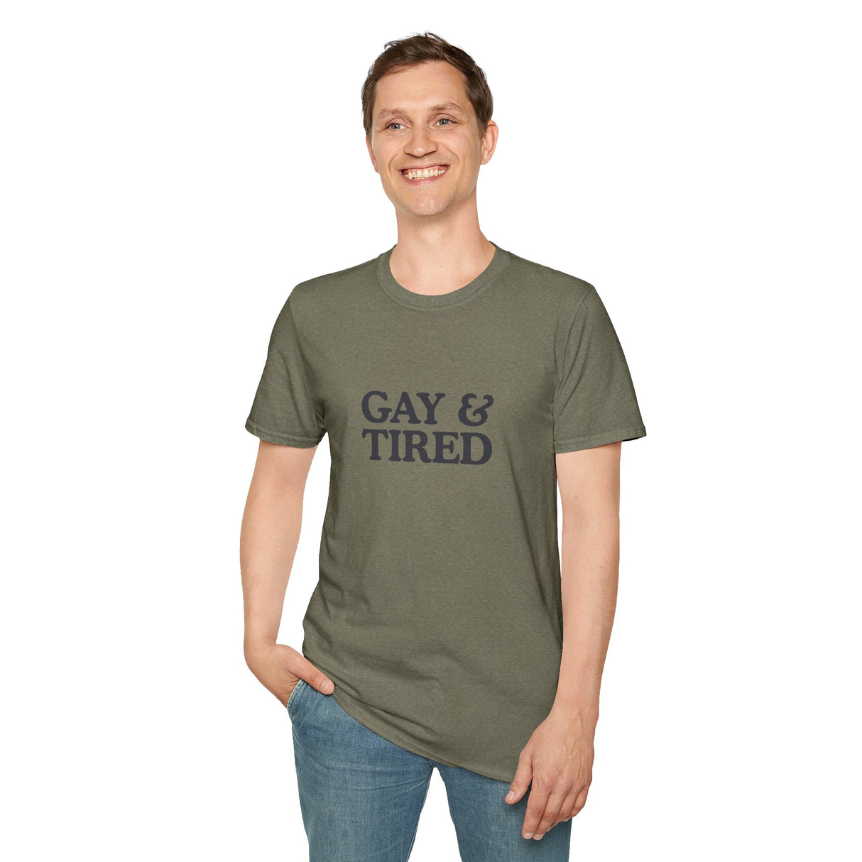 Gay & Tired Softstyle T-Shirt - Casual Comfort Tee for Everyday Wear