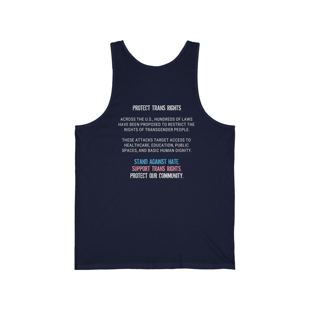 Protect Trans Rights 2025 Lightweight Tank – Bare Arms, Bold Stance