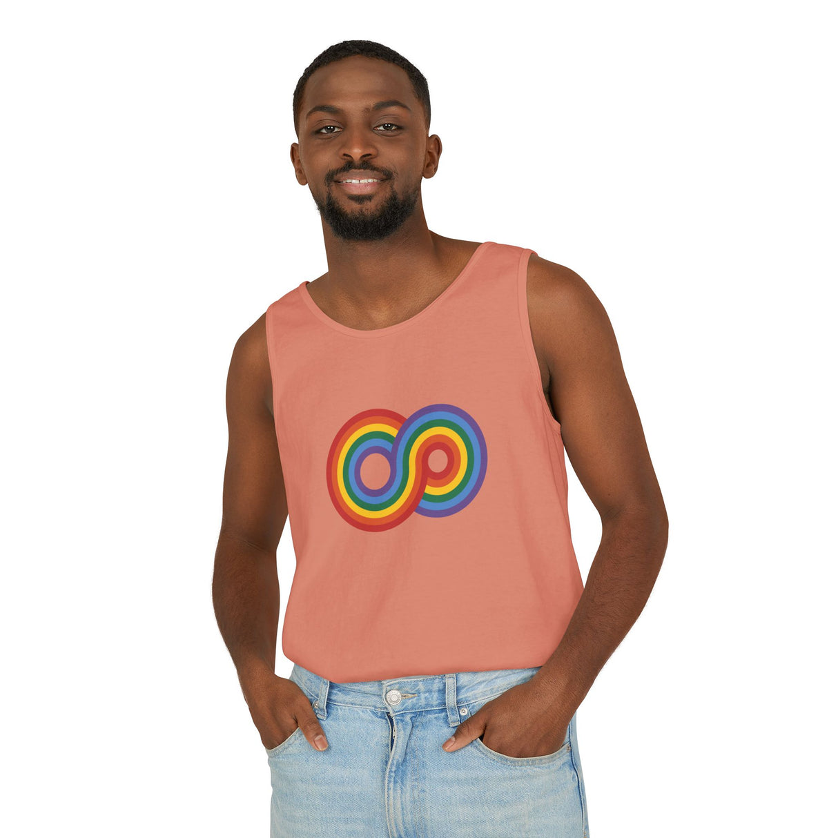 Gayfinity Rainbow Heavyweight Tank – Garment-Dyed, Endlessly Bold