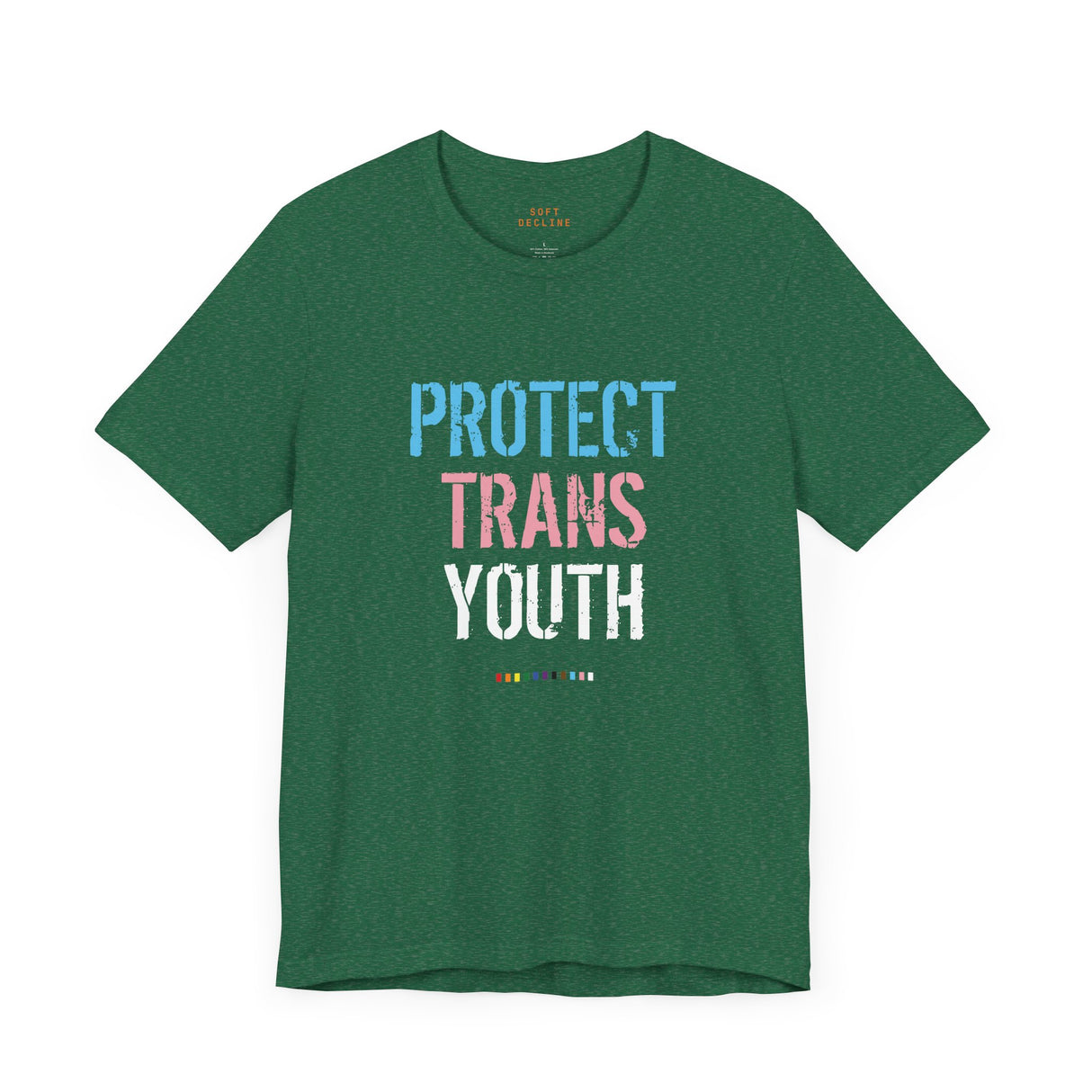 2025 Protect Trans Youth Lightweight Tee – Soft Fit, Urgent Message
