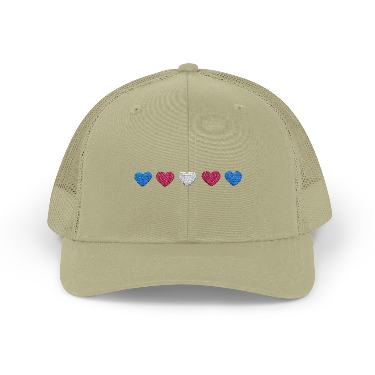 Trans Heart Trucker Cap – Mesh Back, Full Pride