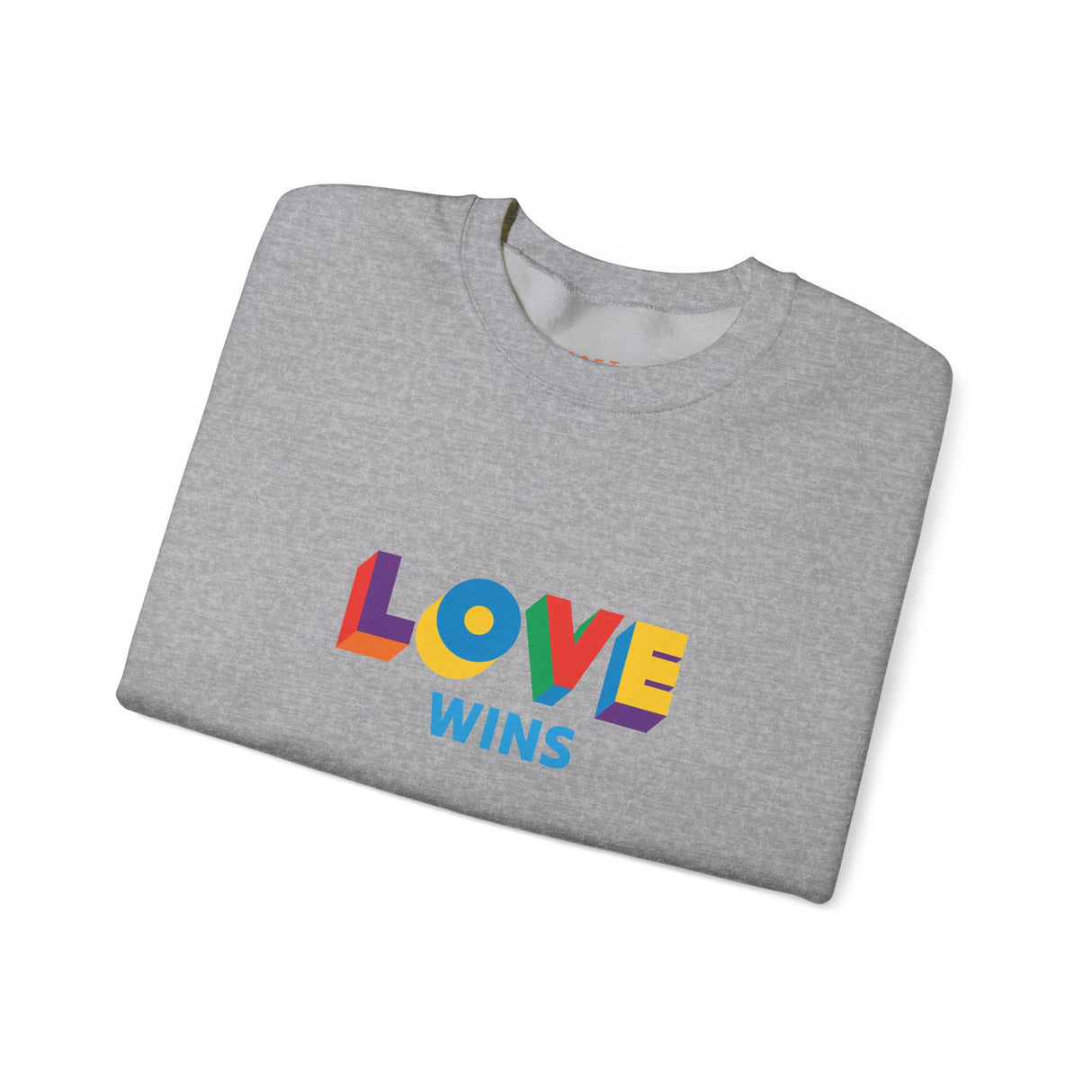 Love Wins Medium Weight Sweatshirt – Soft Feel, Solid Message