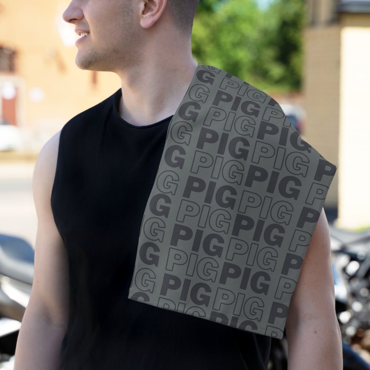 Pig Pattern Rally Towel - 11x18 Gym & Sports Towel
