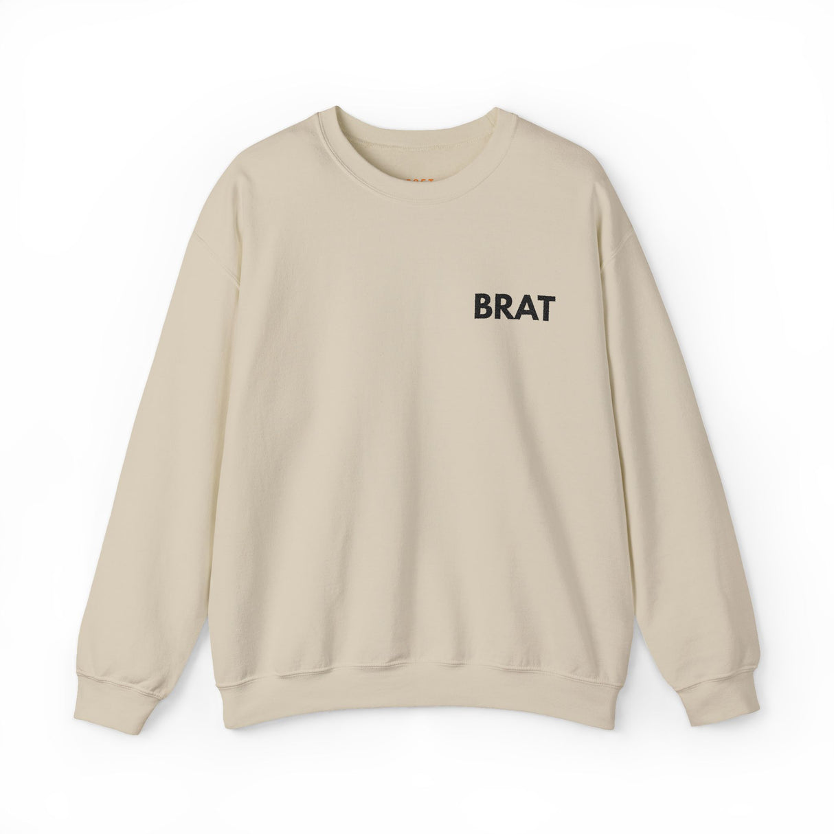 Brat Embroidered Sweatshirt – Soft Fabric, Sharp Tongue