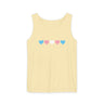 Trans Rainbow Brushstrokes Heavyweight Tank – Washed Feel, Worn With Pride