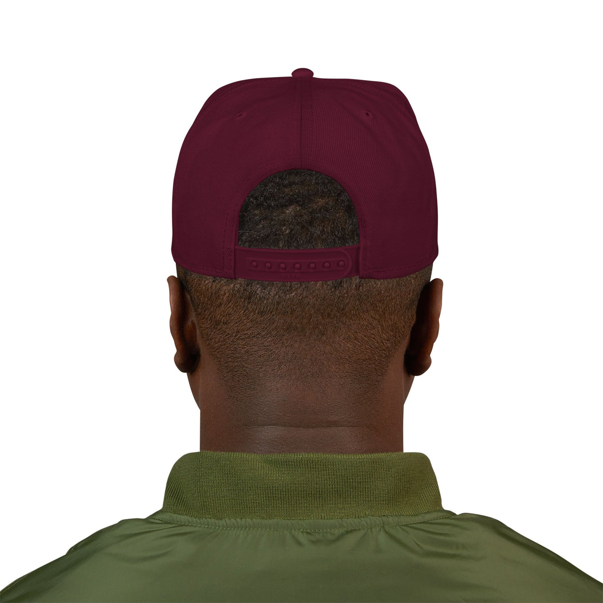 Stud Embroidered Snapback Hat