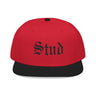 Stud Embroidered Snapback Hat