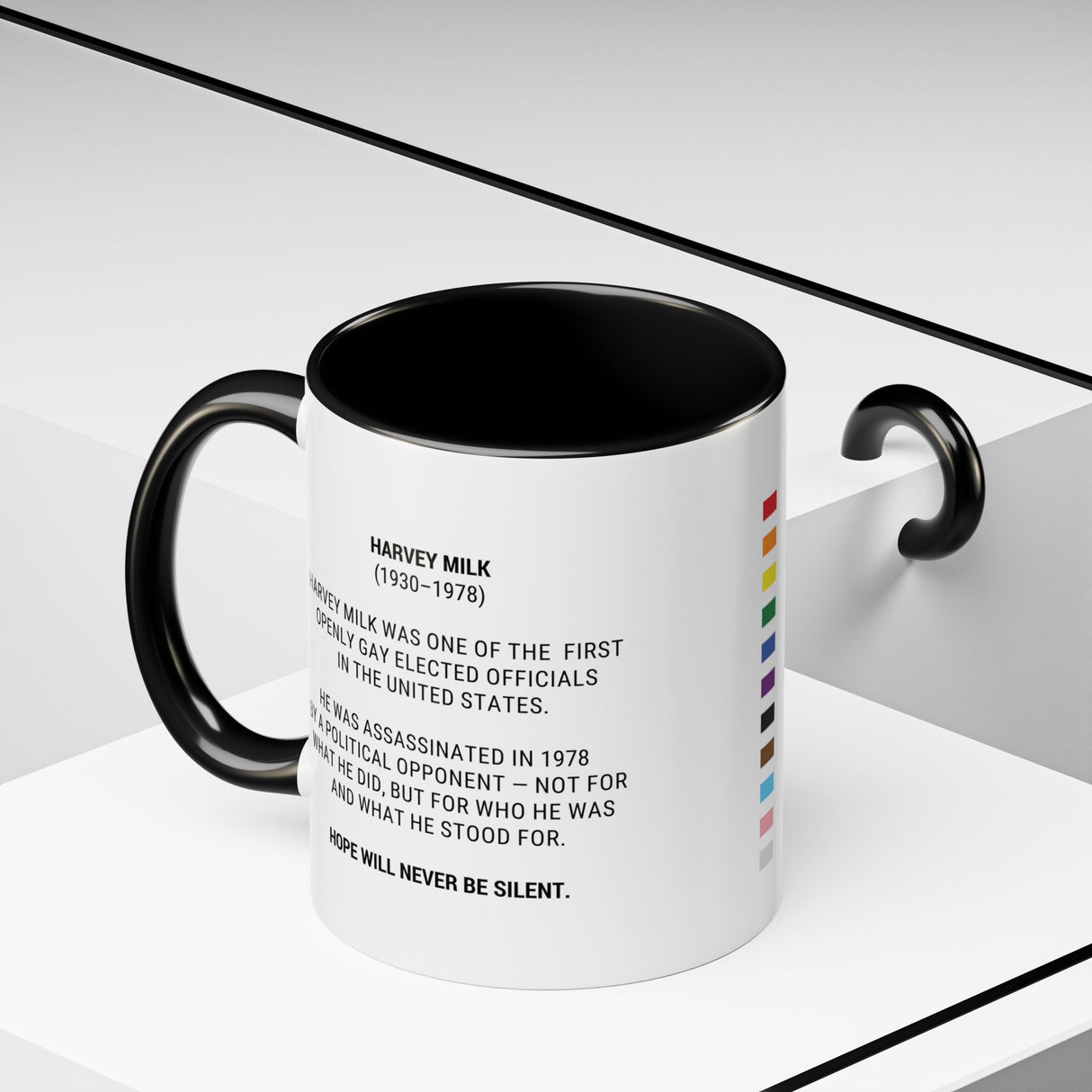 Harvey Milk Accent Mug – Drink With Defiance