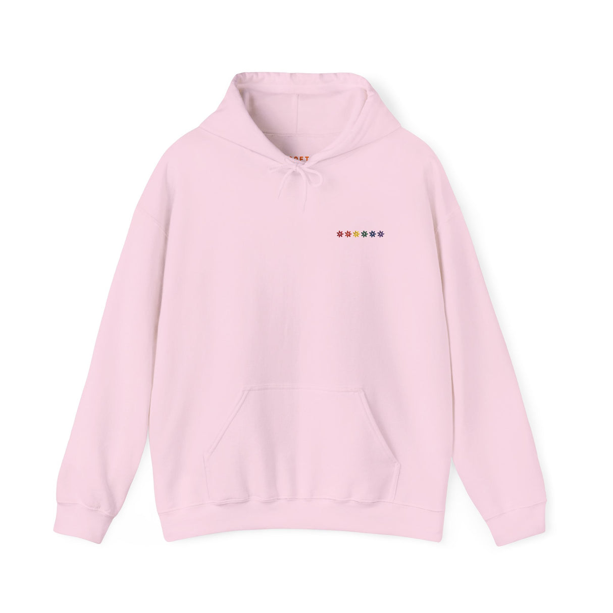 Rainbow Flowers Hoodie – Soft Bloom, Strong Energy