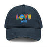 Love Wins Distressed Dad Hat – Quiet Message, Loud Energy