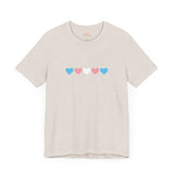Trans Rainbow Brushstrokes Lightweight Tee – Soft Feel, Strong Message