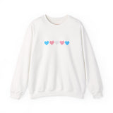 Trans Rainbow Brushstrokes Medium Weight Sweatshirt – Warm Layers, Clear Message