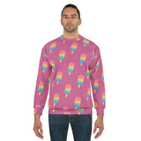 Pink Melting Point Unisex Sweatshirt – Fun Summer Vibe Apparel