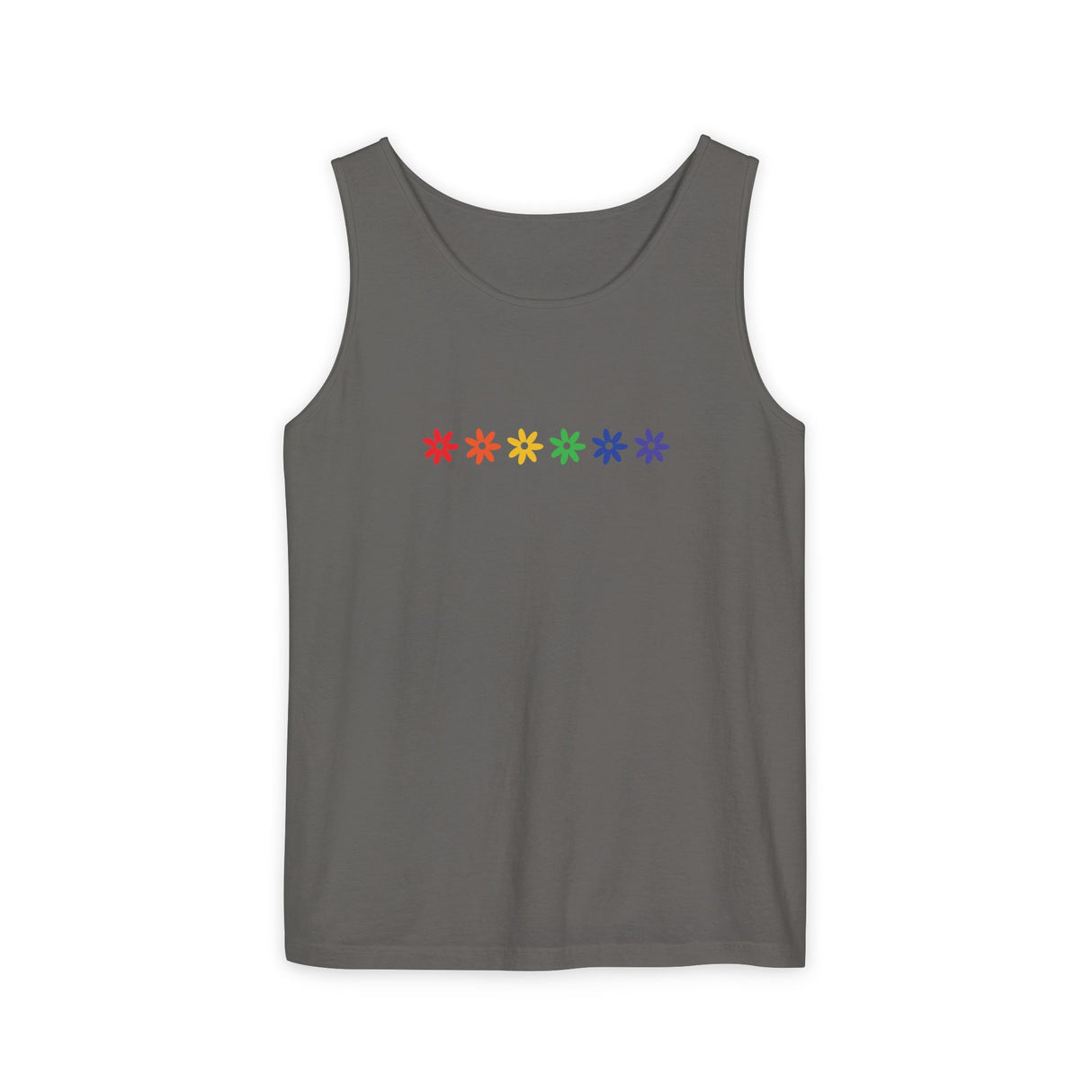 Rainbow Flowers Tee – Faded Florals, Loud Pride