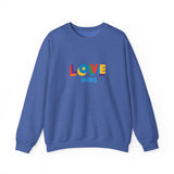 Love Wins Medium Weight Sweatshirt – Soft Feel, Solid Message