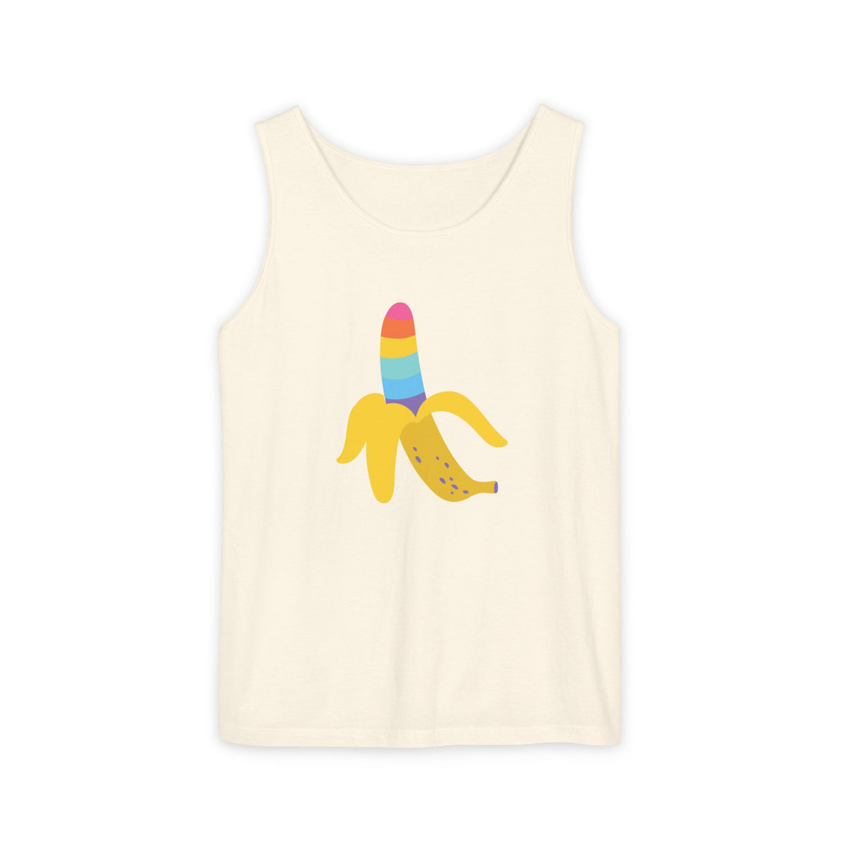 Banana Rainbow Tank Top Medium Weight