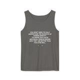 You Don’t Need to Understand Tank – Soft Wash, Sharp Point