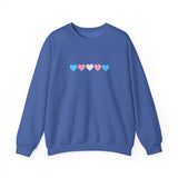Trans Rainbow Brushstrokes Medium Weight Sweatshirt – Warm Layers, Clear Message