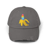 Banana Rainbow Icon Distressed Dad Cap