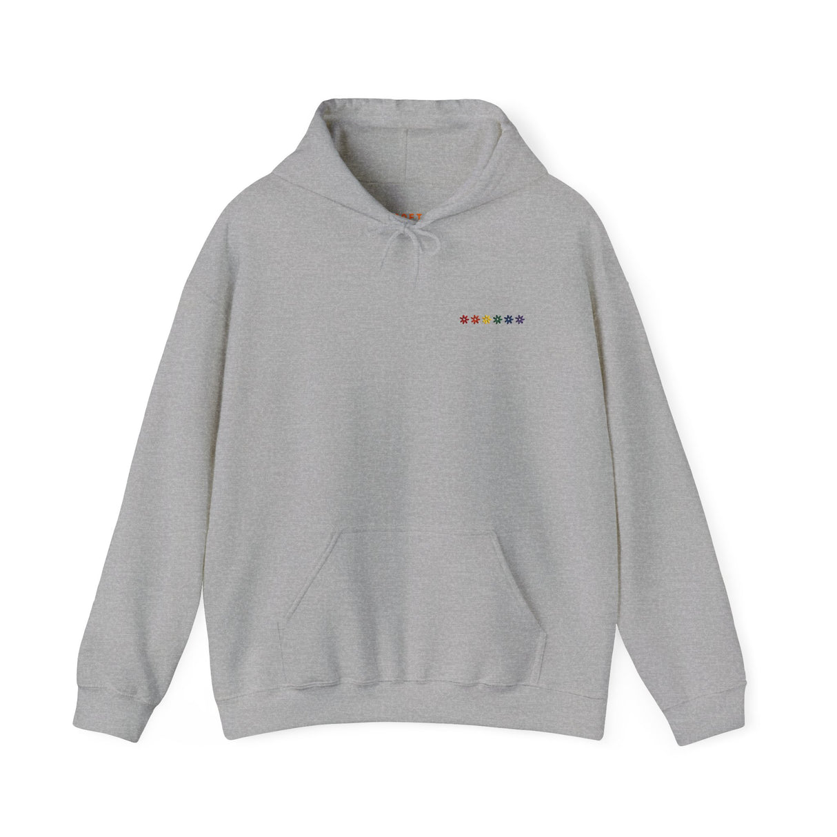 Rainbow Flowers Hoodie – Soft Bloom, Strong Energy