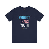 2025 Protect Trans Youth Lightweight Tee – Soft Fit, Urgent Message