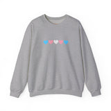 Trans Rainbow Brushstrokes Medium Weight Sweatshirt – Warm Layers, Clear Message
