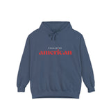 Exhausted American Unisex Garment-Dyed Hoodie - Casual Comfort for Everyday Wear