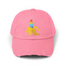 Banana Rainbow Icon Distressed Dad Cap