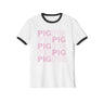 Pig Pattern Cotton T-Shirt with Print