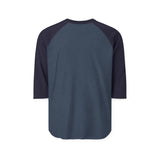 Exhausted American Raglan Shirt - Cozy Unisex Three-Quarter Sleeve Tee