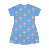 Melting Point T-Shirt Dress - Summer Vibes Fashion