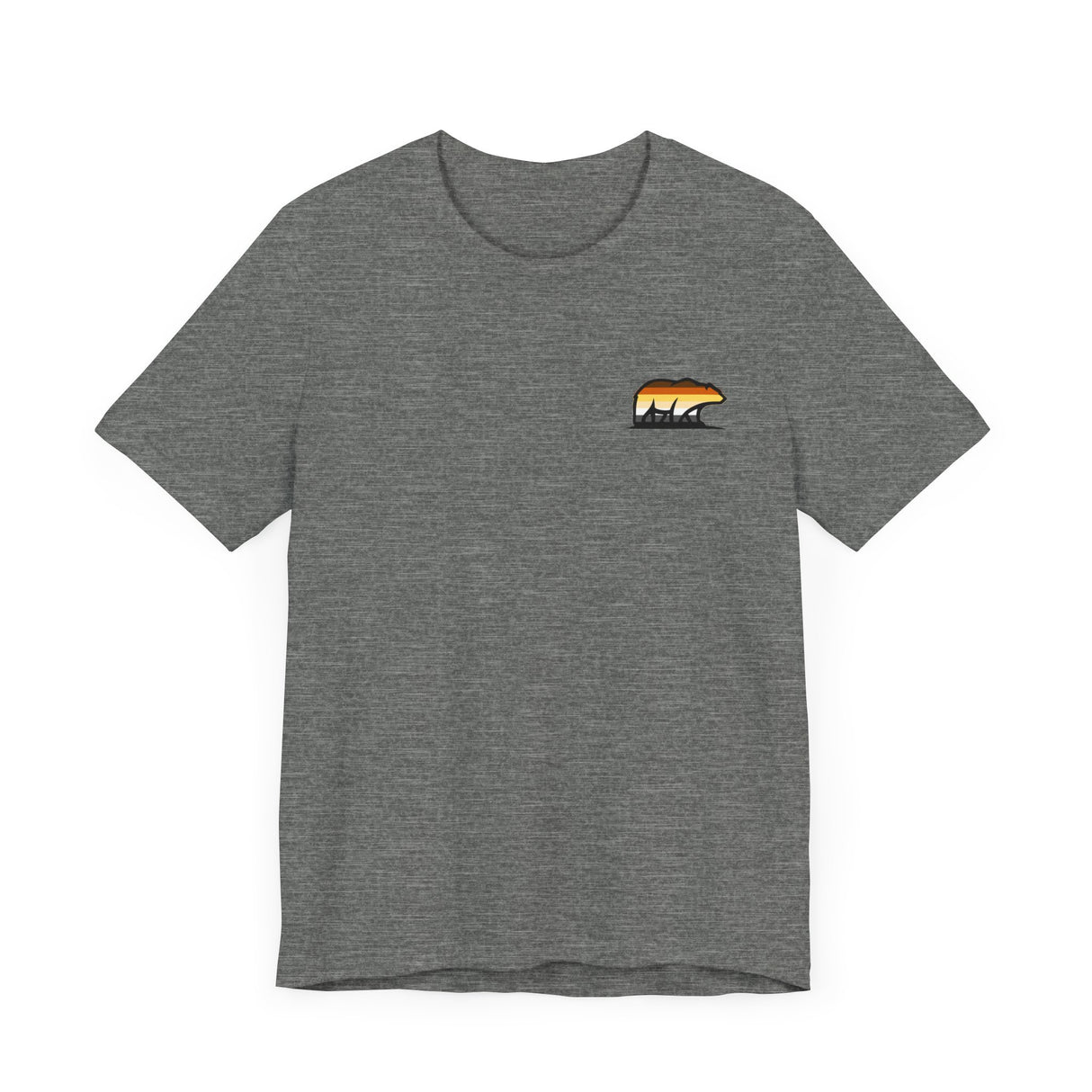 Bear Icon Jersey Tee, Nature Lover T-Shirt, Outdoor Adventure Shirt, Gift for Him/Her, Casual Wear, Summer Top