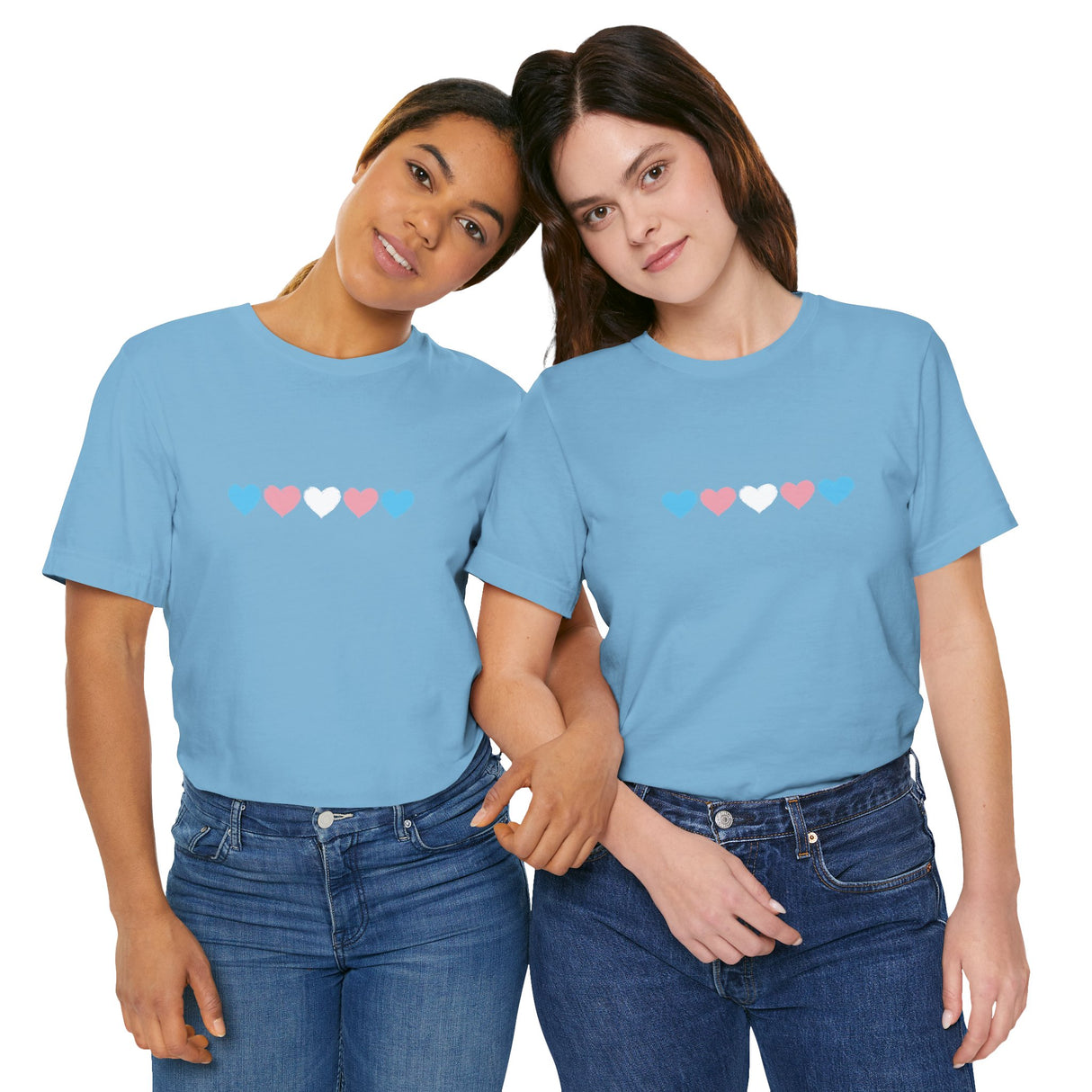 Trans Rainbow Brushstrokes Lightweight Tee – Soft Feel, Strong Message