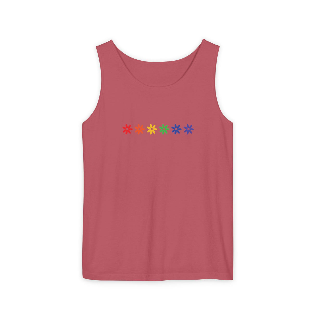 Rainbow Flowers Tee – Faded Florals, Loud Pride