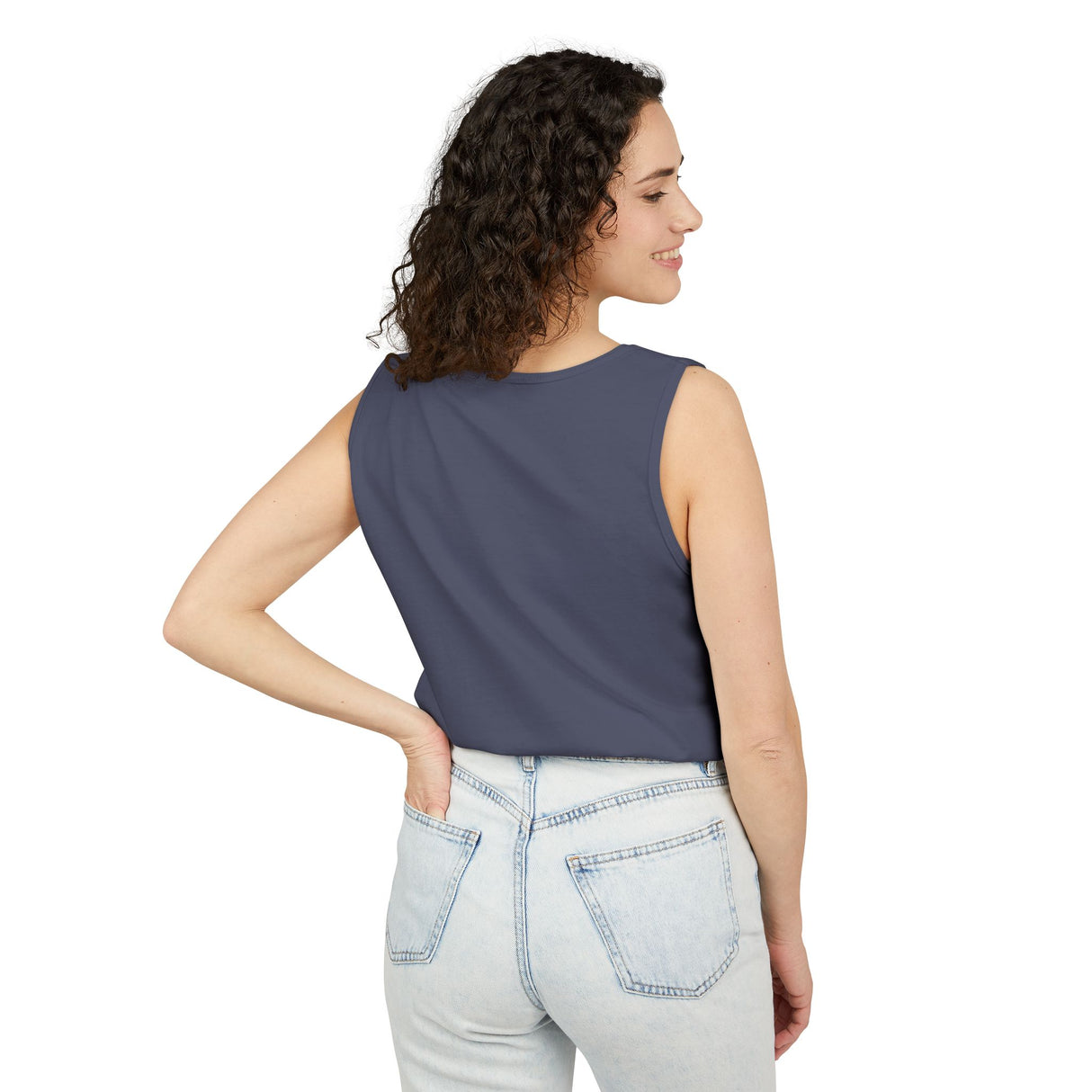 Trans Rainbow Brushstrokes Heavyweight Tank – Washed Feel, Worn With Pride