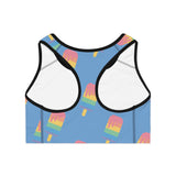 Melting Point Sports Bra - Fun & Vibrant Summer Activewear