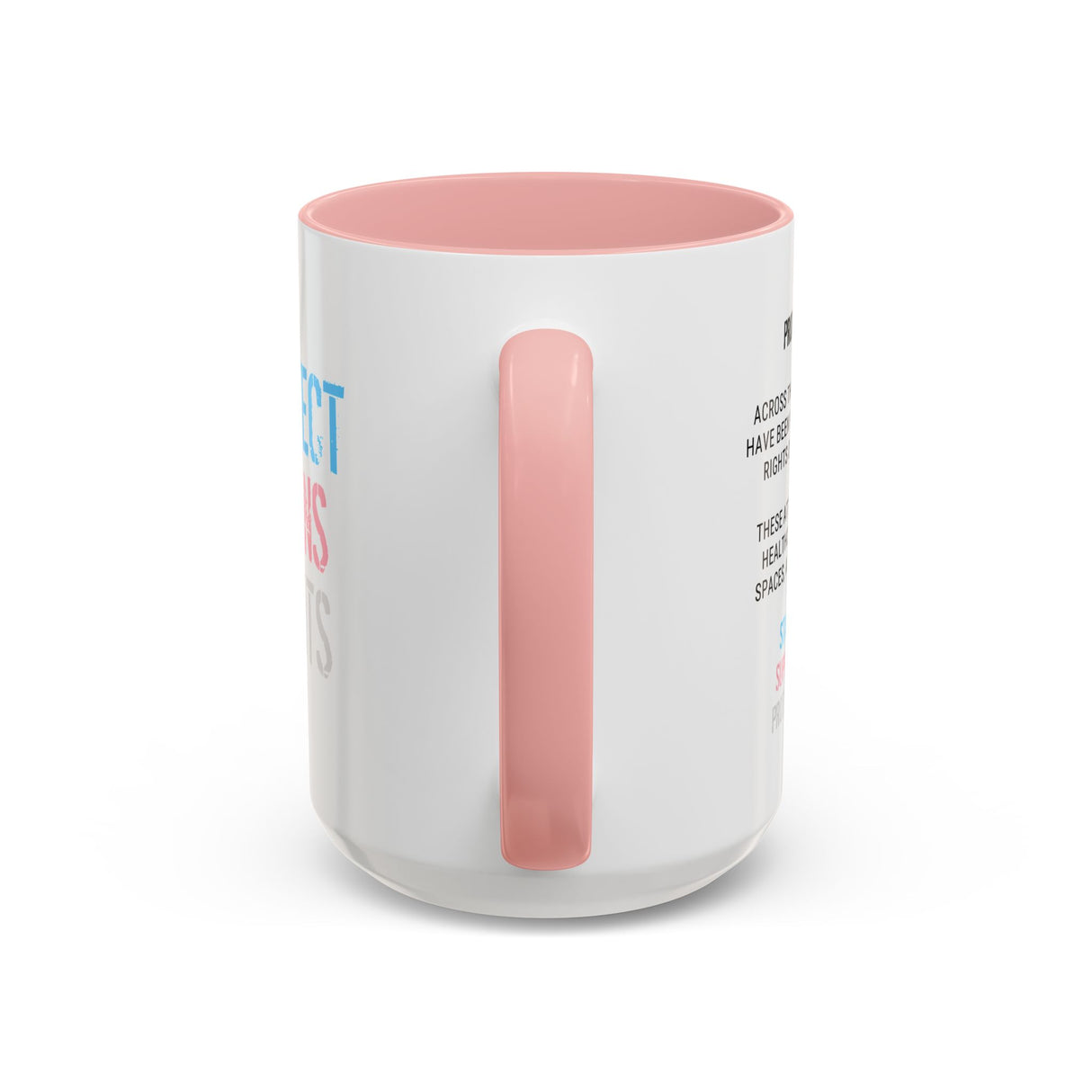 Protect Trans Rights 2025 Accent Mug – Bold Brew, Louder Message